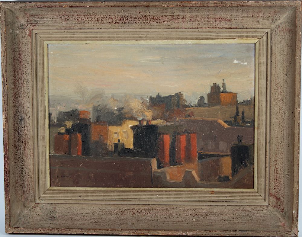 Appraisal: Rooftops Albert Handell American born Rooftops Albert Handell American born