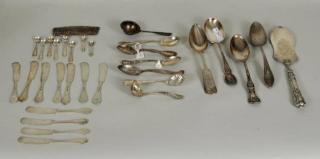 Appraisal: Group of Silver Flatware Group of silver flatware including eleven