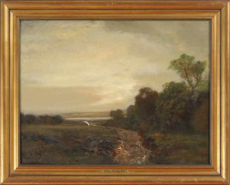 Appraisal: ARTHUR PARTON - LANDSCAPE Oil on canvas relined signed x