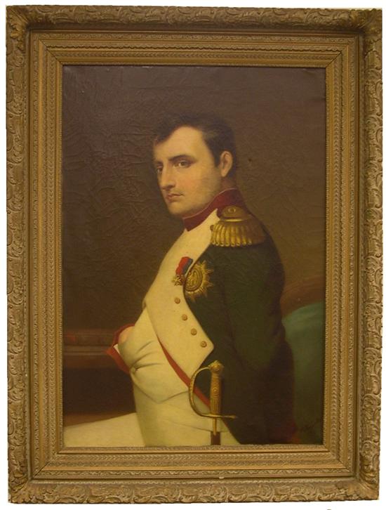 Appraisal: th C portrait of young Napoleon signed C Francke lower