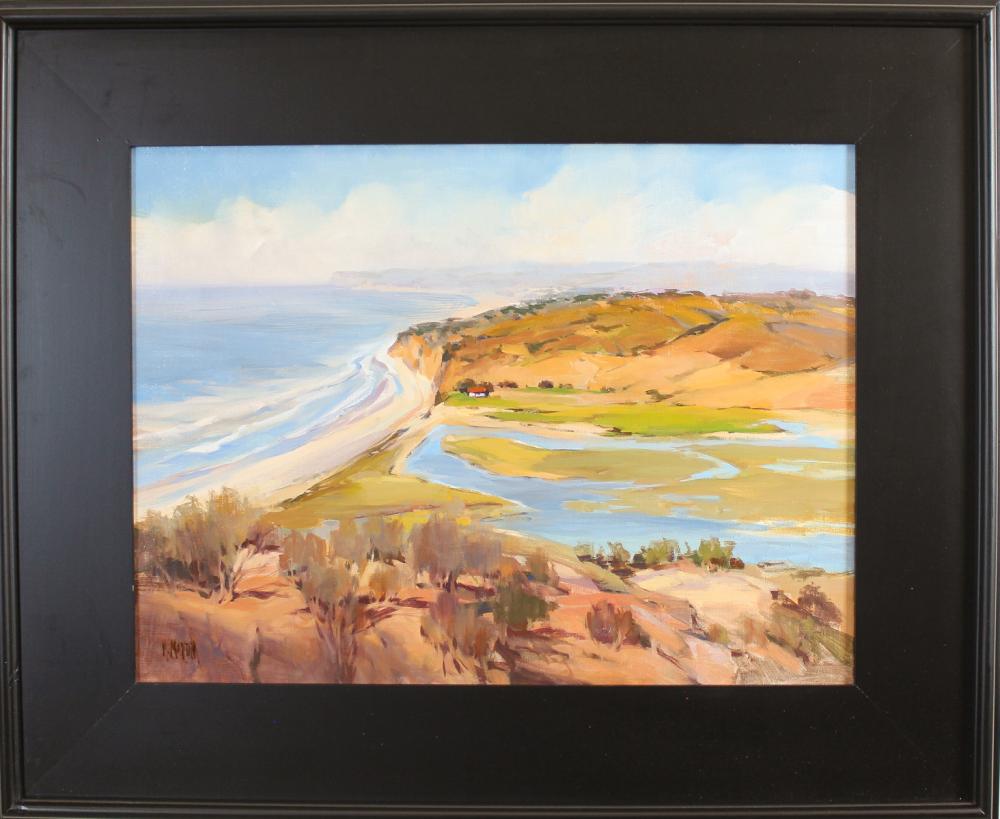 Appraisal: MARIE MARTIN Oregon California born oil on canvas California Coast