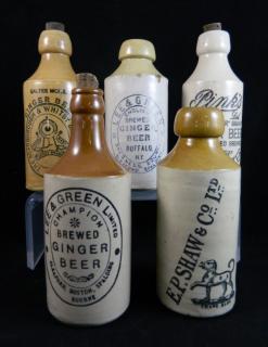 Appraisal: Beer Beer- Stoneware ginger beer- including 'E P Shaw Co'