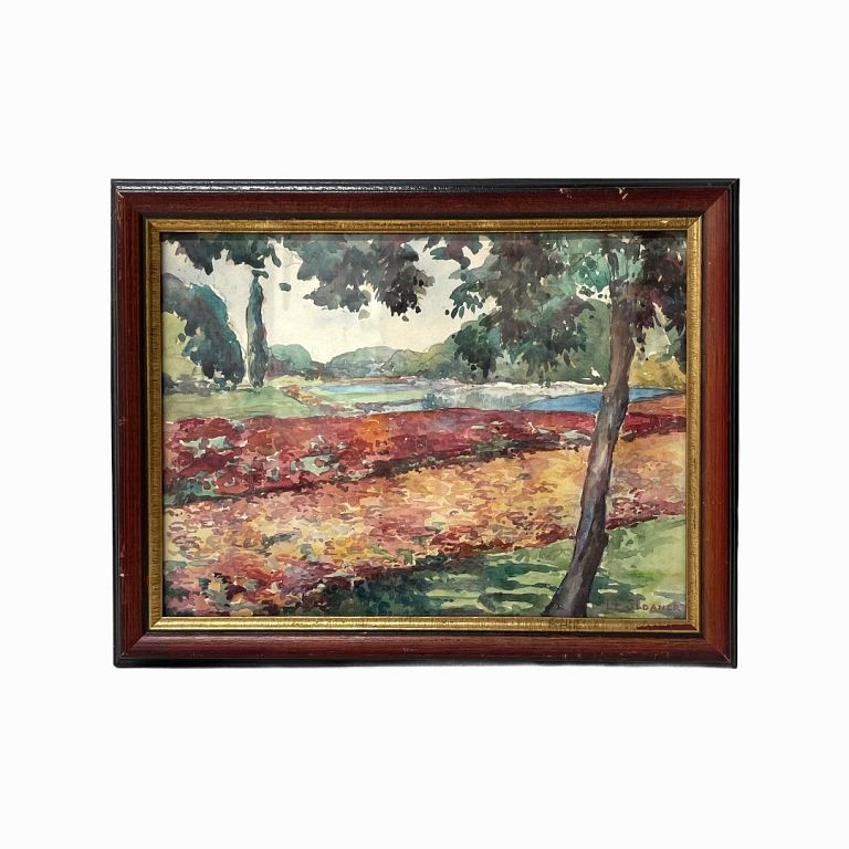 Appraisal: After Henri Le Sidaner French Post-impressionist landscape Framed Signed on