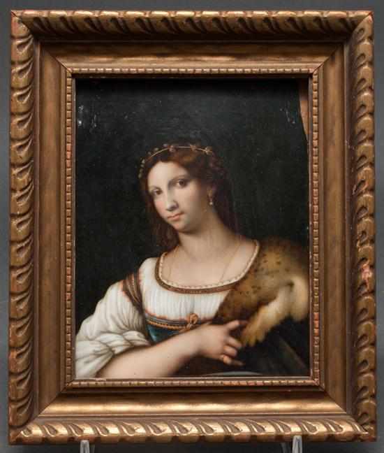 Appraisal: Italian School th century Portrait of a Renaissance Beauty in