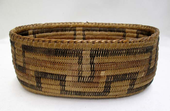 Appraisal: PIMA INDIAN BASKET hand woven from devil's claw and willow