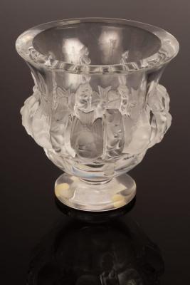 Appraisal: Lalique a Dampiere vase in clear and frosted glass of