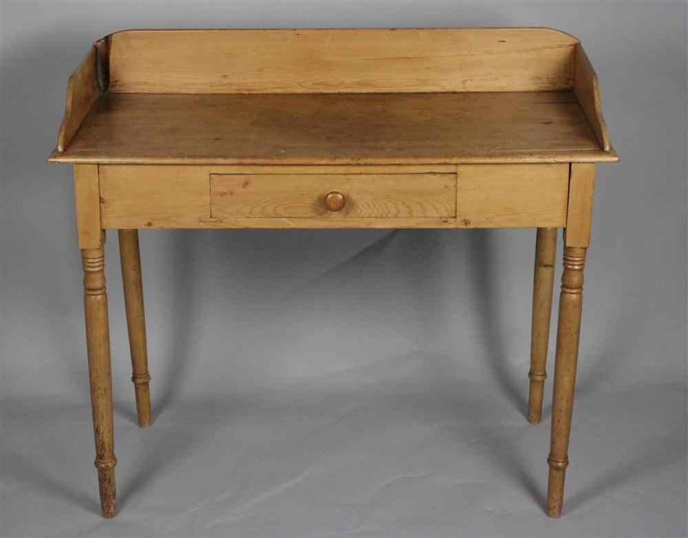 Appraisal: AMERICAN GRAIN PAINTED ONE DRAWER WASH TABLE having a three