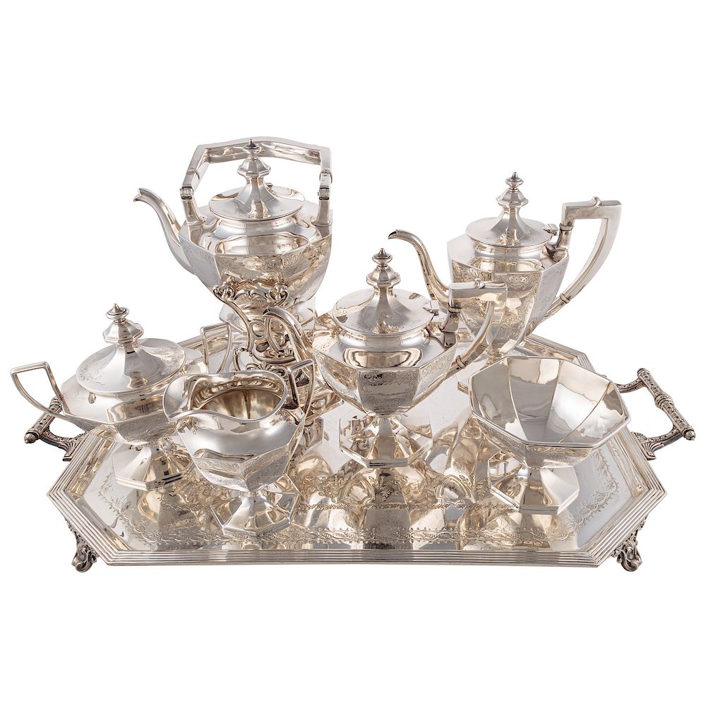 Appraisal: Six-Piece Gorham Sterling Tea and Coffee Service including coffee pot