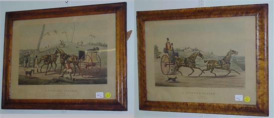 Appraisal: Two th C framed horse prints after H Alken both