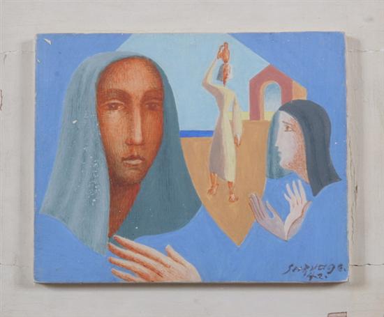 Appraisal: L OPOLD SURVAGE Russian - THREE WOMEN signed and dated