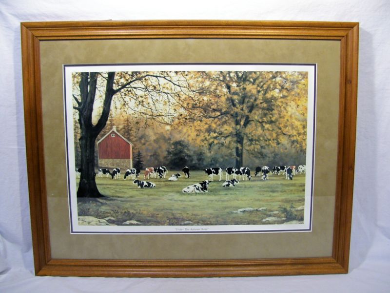 Appraisal: Framed Print - Under the Autumn Oaks by B Mohr