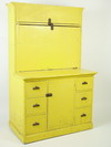 Appraisal: CUPBOARD - unusual th C custom made stepback kitchen work