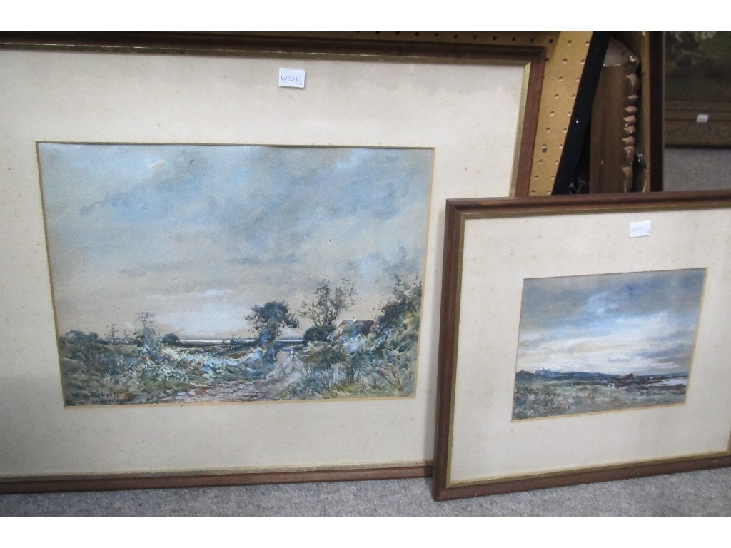 Appraisal: Two watercolours both signed W Galloway