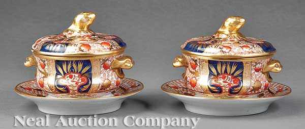 Appraisal: A Pair of Spode Gilt and Polychrome Porcelain Imari Pattern