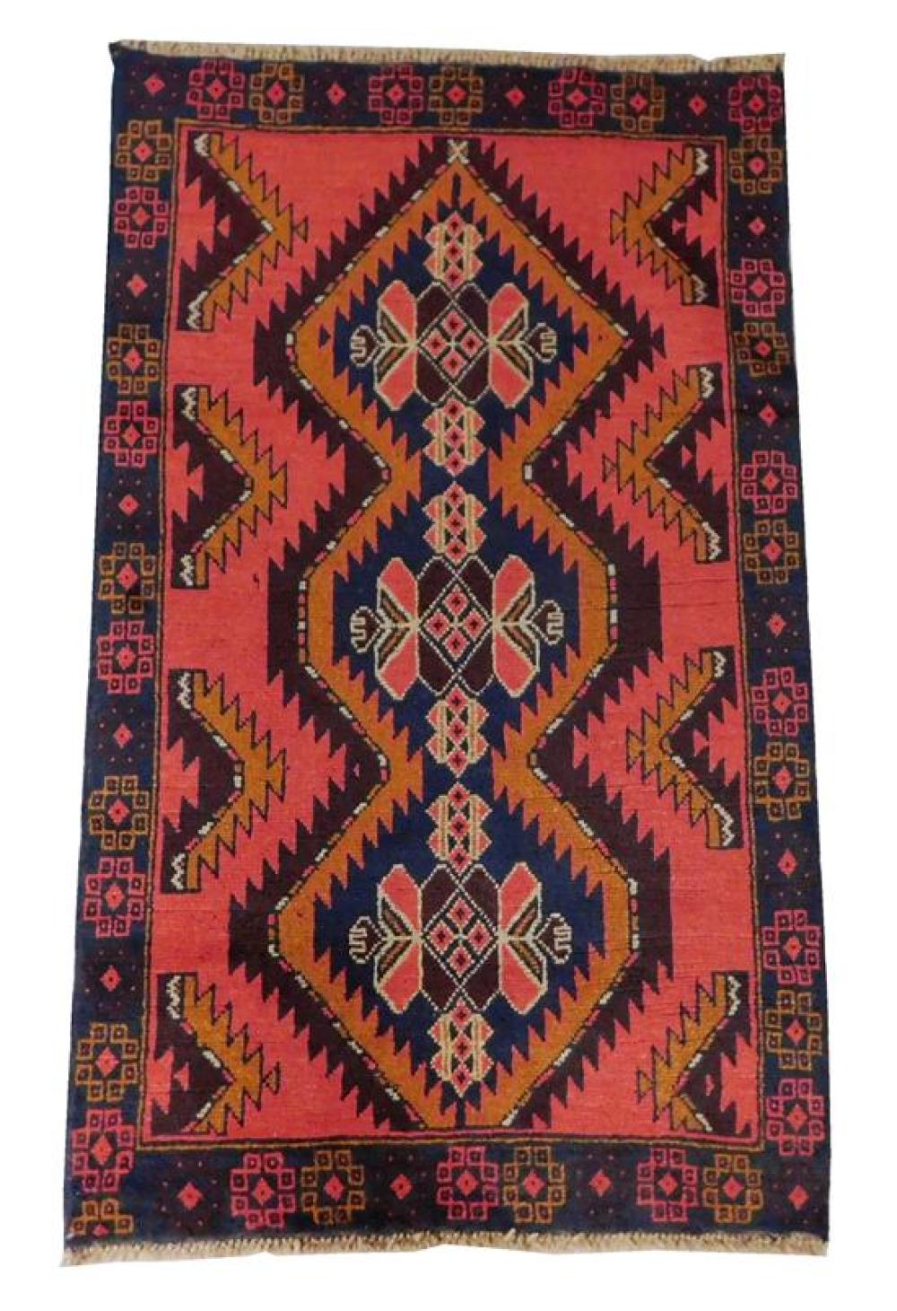 Appraisal: RUG Palkistani Beluchi carpet ' x ' hand-knotted wool on