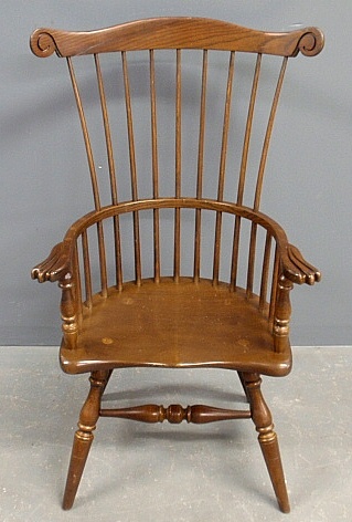 Appraisal: - Philadelphia style Windsor youth chair by Colonial Reproductions h