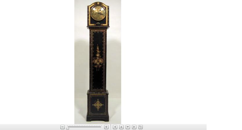 Appraisal: English Japanned and mo the r-of-pearl inlaid tall case clock