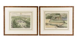 Appraisal: Pair of English Hand Colored Engravings th C English th