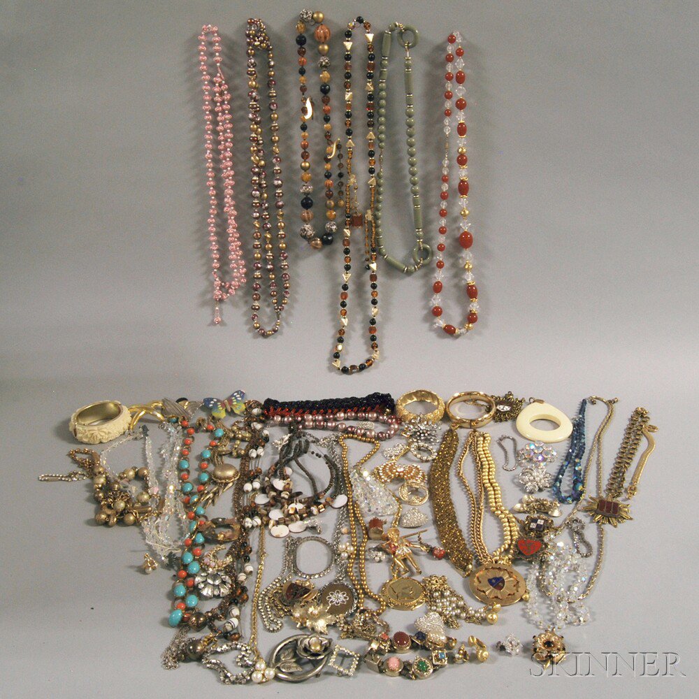 Appraisal: Group of Assorted Costume Jewelry including crystal stone and plastic