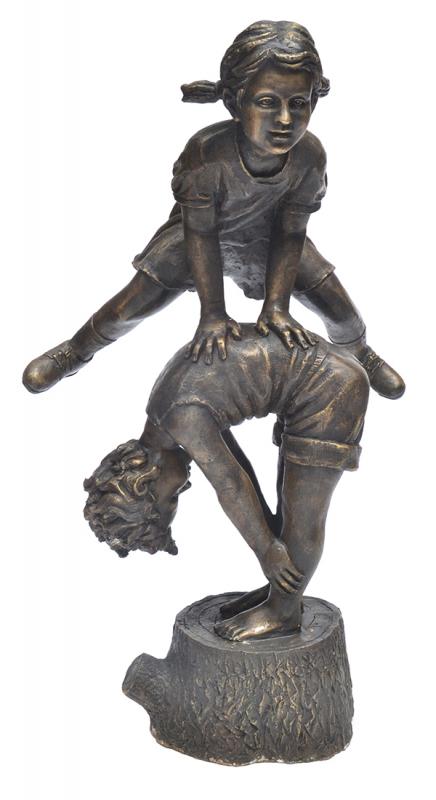 Appraisal: DAVID BROMLEY BORN Leap Frog cast bronze DAVID BROMLEY BORN