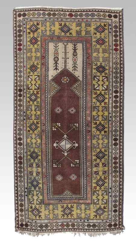 Appraisal: MODERN TURKISH HAND KNOTTED WOOL RUG ' '' x '