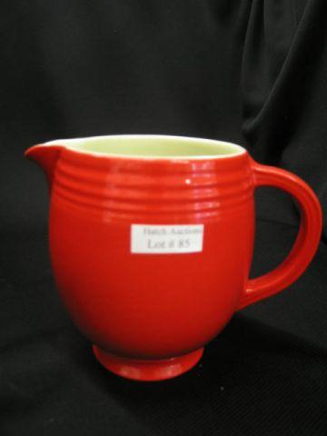 Appraisal: Hall Pottery Milk Pitcher red