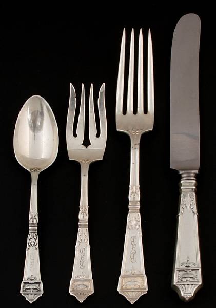 Appraisal: A sterling flatware set with caseGorham Mfg Co Providence RILandsdowne