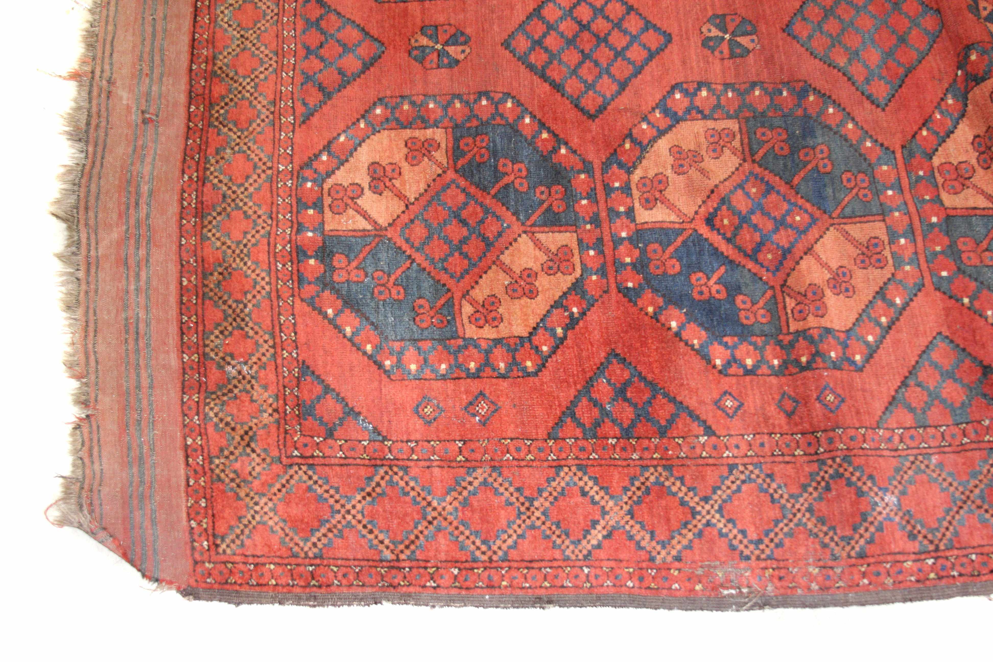 Appraisal: A Turkoman carpet size approximately ft in x ft in