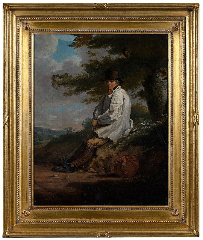 Appraisal: Follower of George Morland British - Countryman Resting by a