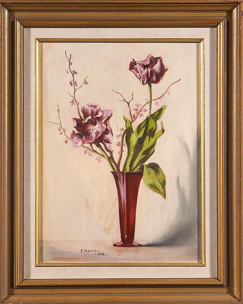 Appraisal: Jacques Maroger - Artist Jacques Maroger - Title Tulip in