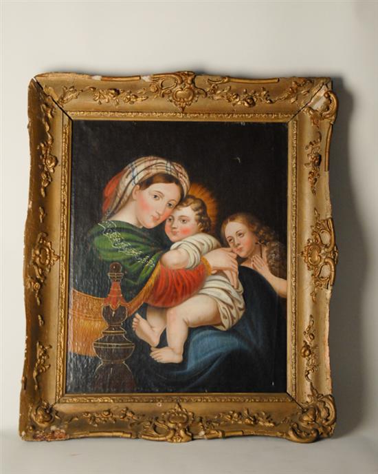 Appraisal: Unknown Artist possibly th C Continental Madonna and Child with