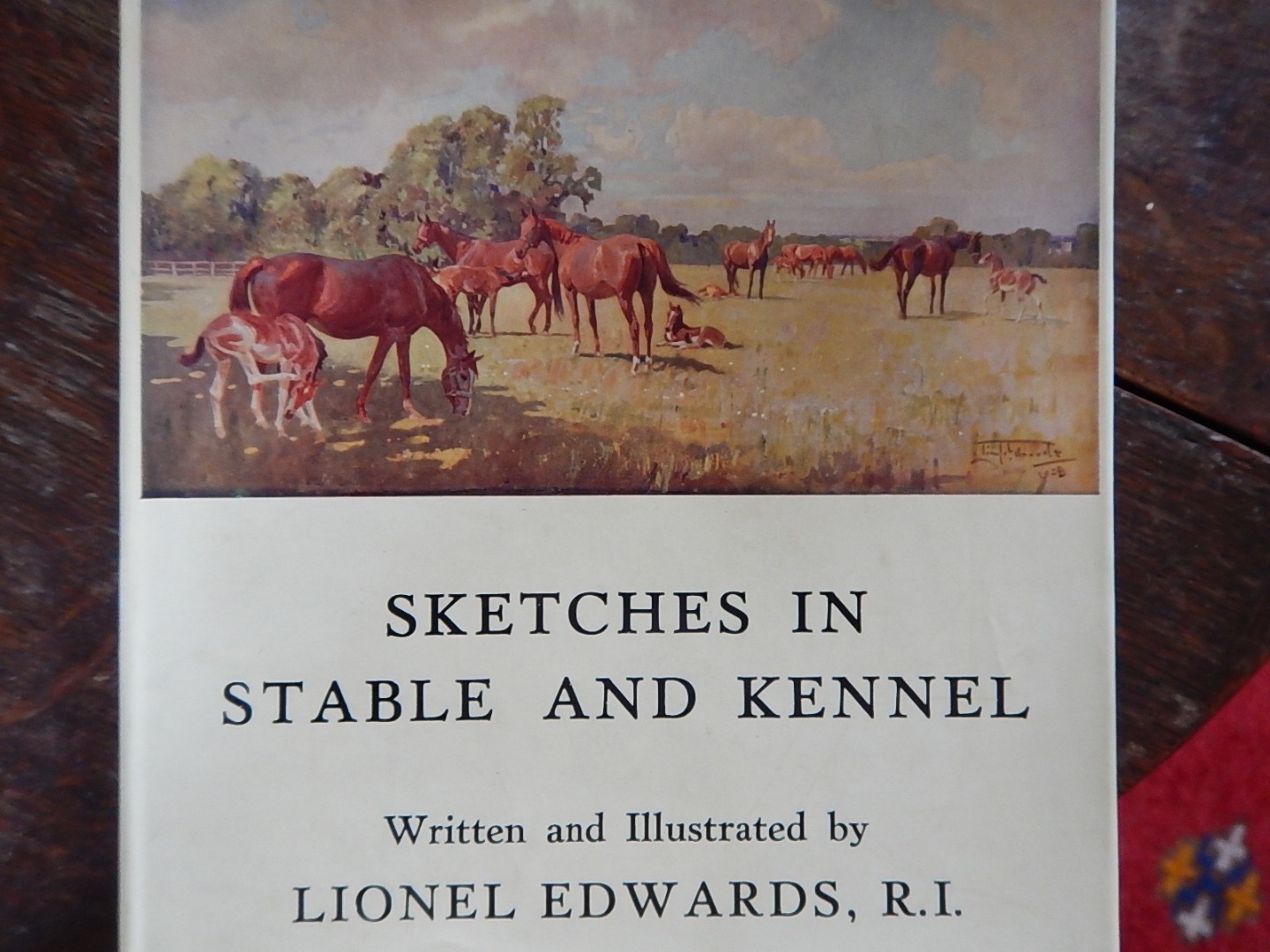 Appraisal: Edwards Lionel Sketches in Stable and Kennel published by Putnam