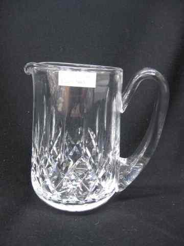 Appraisal: Waterford Cut Crystal ''Lismore'' Milk Pitcher '' signed excellent