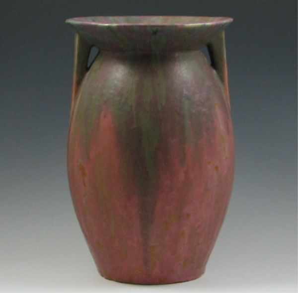 Appraisal: Roseville Carnelian Glaze Vase marked hand script red over mint