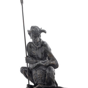 Appraisal: George Phippen American - Beckoning Devil bronze stamped Geo Phippen