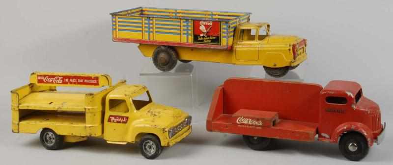 Appraisal: Lot of Assorted Coca-Cola Toy Trucks Description s to s