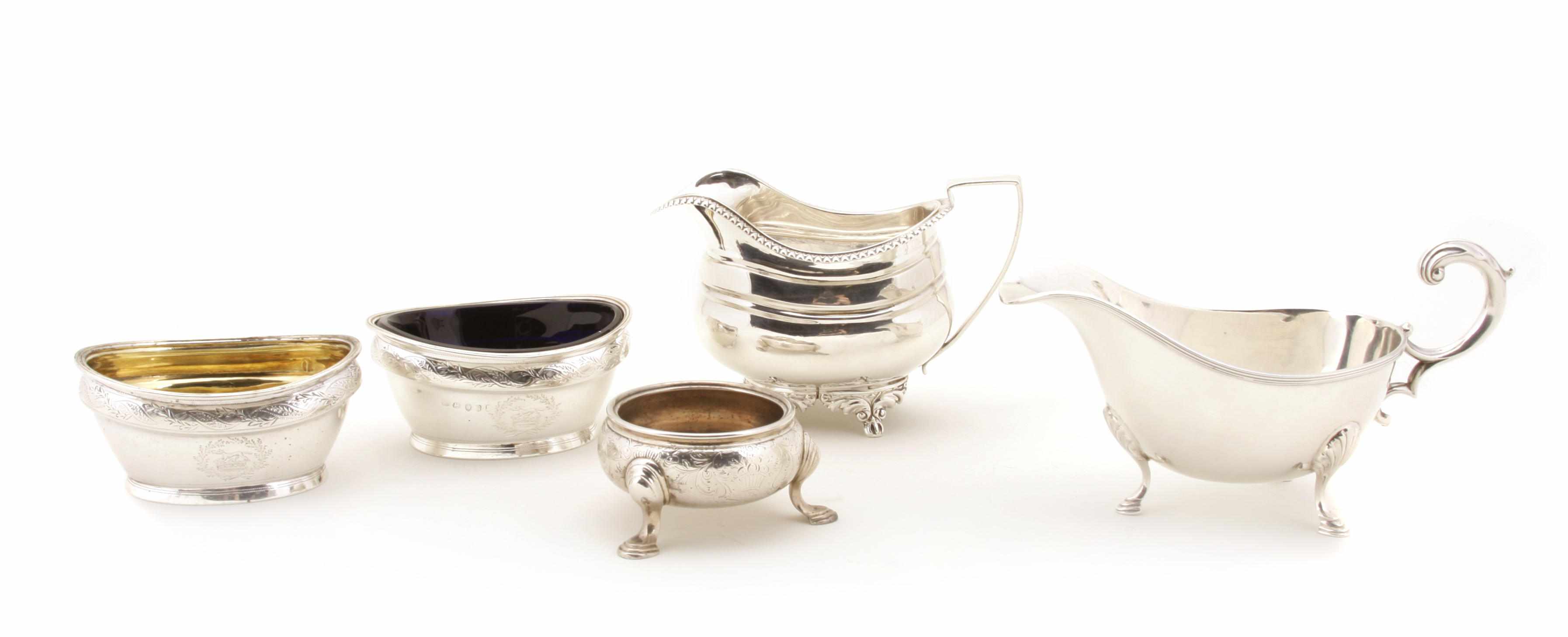 Appraisal: A group of English sterling silver hollowware th - th