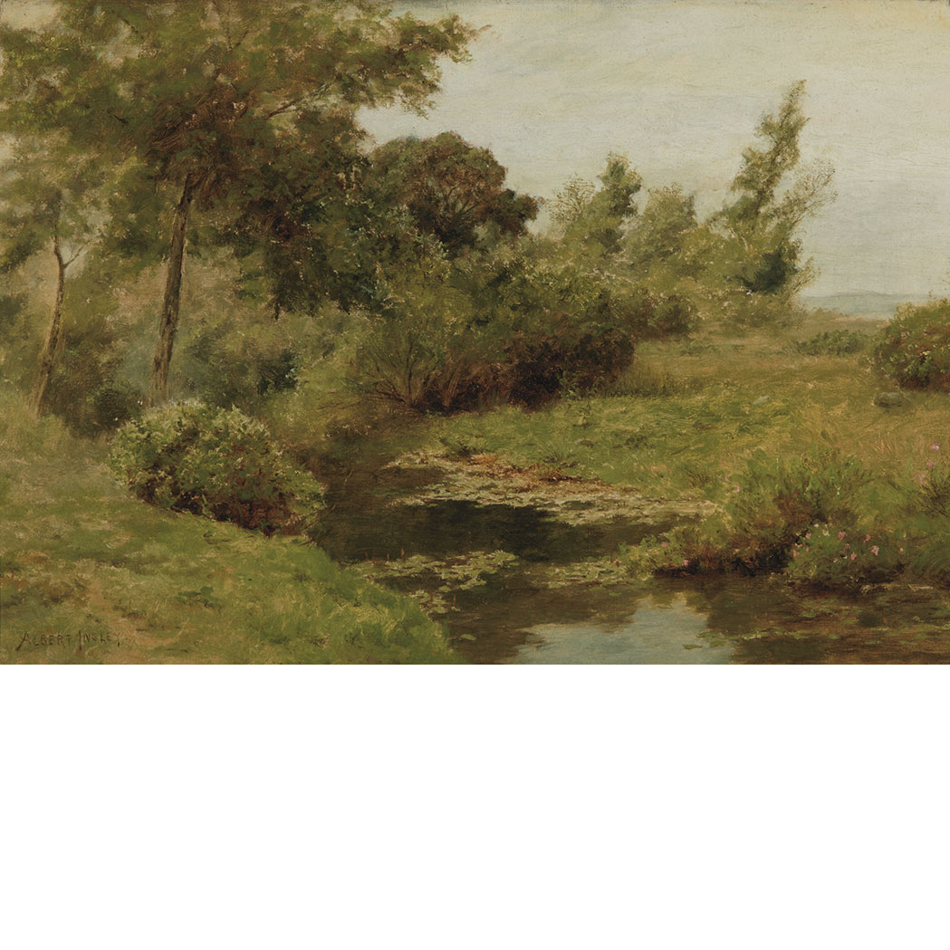 Appraisal: Albert Insley American - Meadow Stream Signed Albert Insley ll