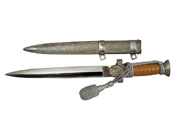 Appraisal: German WWII Red Cross Leader's dagger With portapee mint scabbard