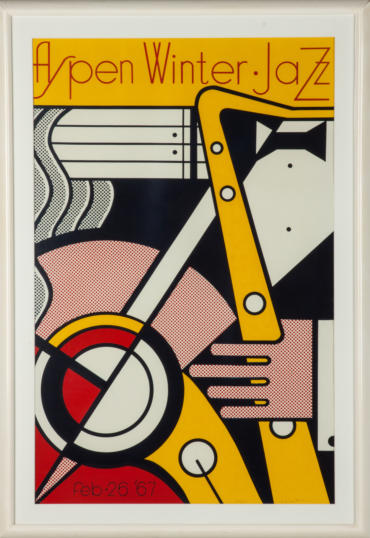 Appraisal: Roy Lichtenstein American - Aspen Winter Jazz C Sgn lower