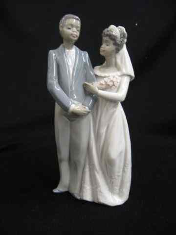 Appraisal: Lladro Porcelain Figurine of Bride Groom African American '' excellent