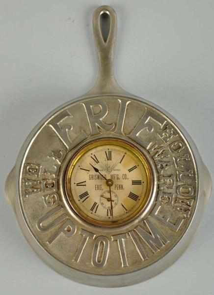 Appraisal: Erie Uptotime Griswold Advertising Clock Description Early s Beautiful example