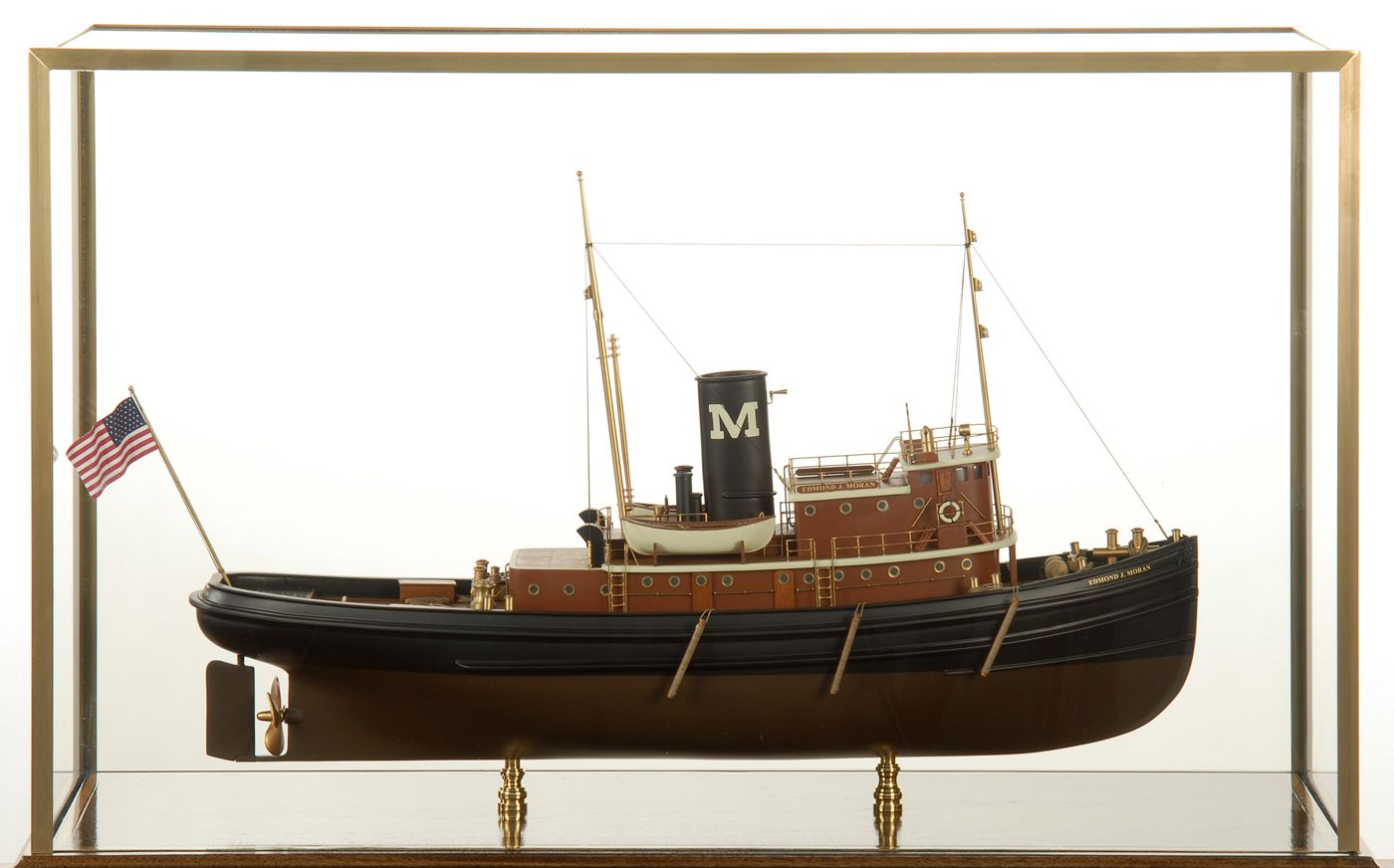 Appraisal: CASED SCALE MODEL OF THE MORAN TOW BOAT EDMOND J