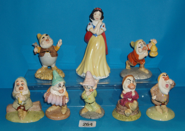 Appraisal: Snow White and The Seven Dwarfs Comprising Snow White SW