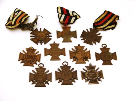 Appraisal: Lot consists of German Cross of Honor medals with loose