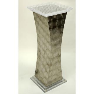 Appraisal: Shlomi Haziza Metal and Lucite Adan Pedestal Shlomi Haziza Metal