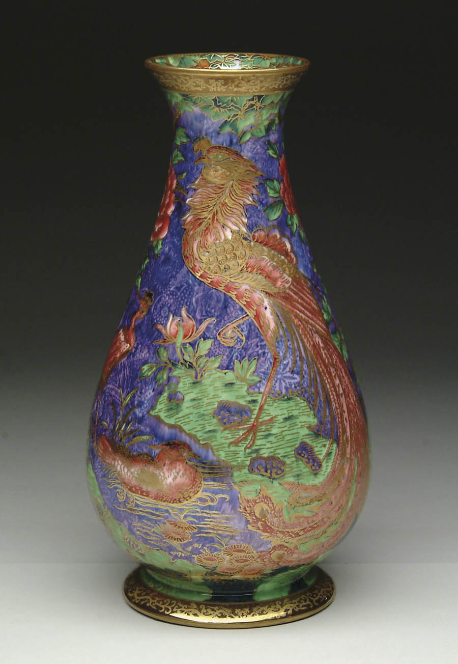 Appraisal: WEDGWOOD FAIRYLAND LUSTRE VASE Wonderful Fairyland Lustre Argus vase has