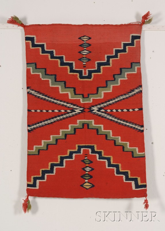 Appraisal: Southwest Germantown Weaving Navajo c late th century with multicolored