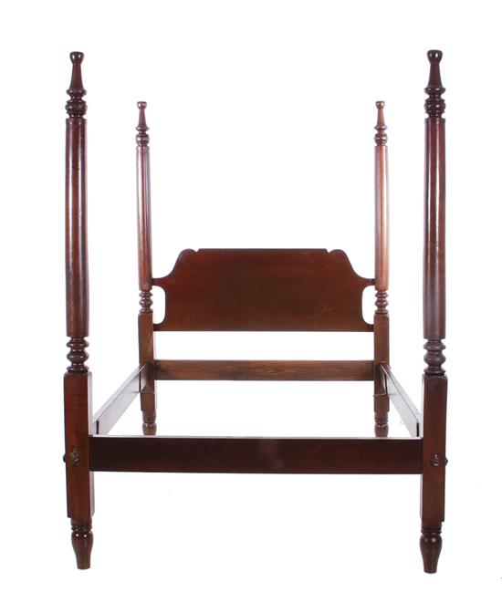 Appraisal: American cherry poster bed late th early th century H