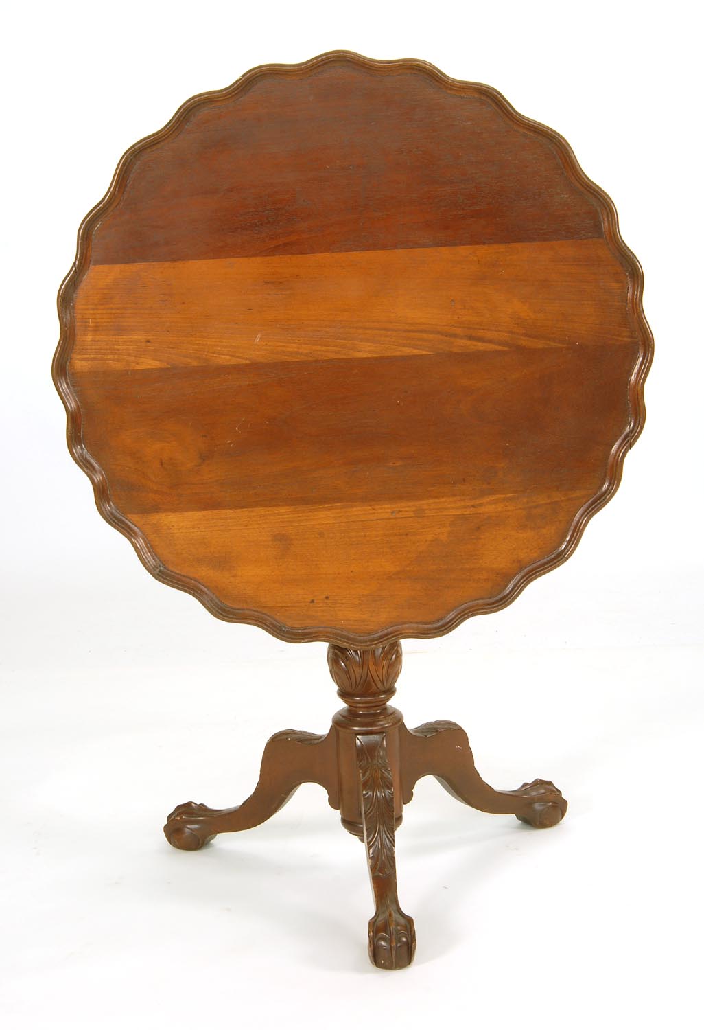 Appraisal: TH CENTURY PIECRUST TEA TABLE in an th Century style